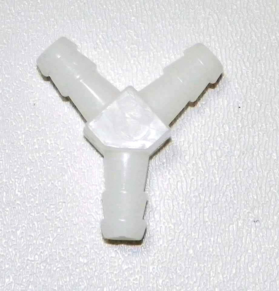 Raccord Y plastique 1/4'' x 1/4'' x 1/4''