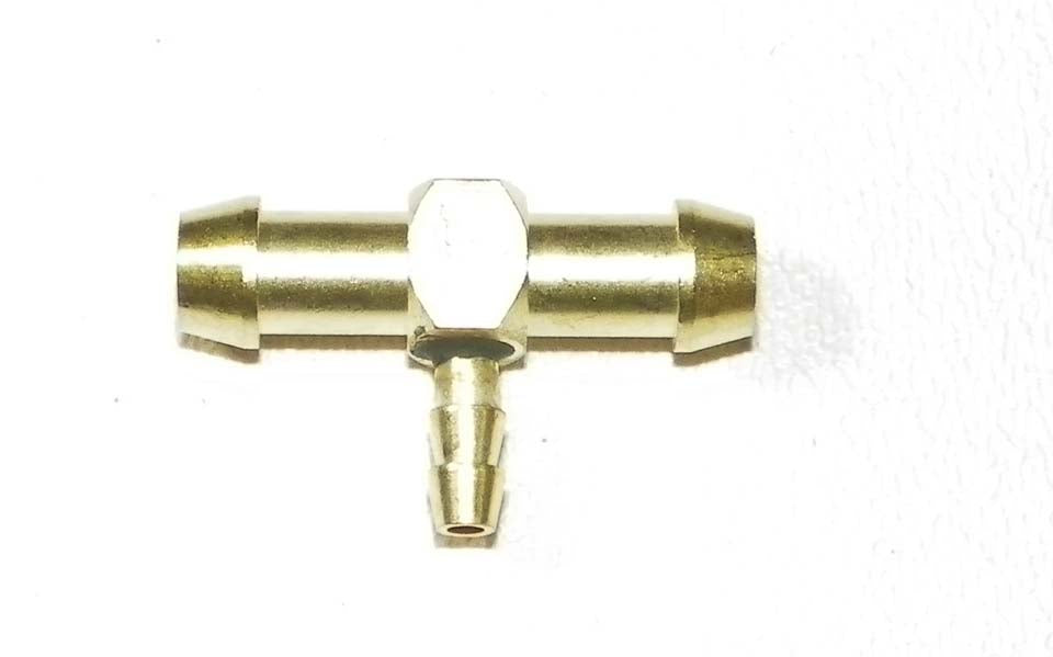 Raccord T laiton 1/4'' x 1/4'' x 1/8''