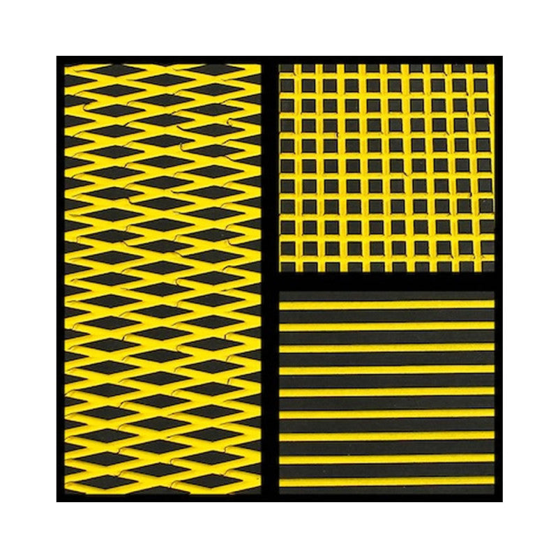 Feuille de tapis Hydro-Turf 2 Tons Noir sur Jaune