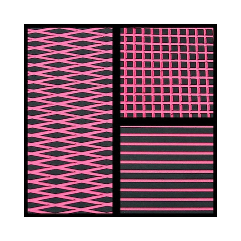 Feuille de tapis Hydro-Turf 2 Tons Noir sur Rose