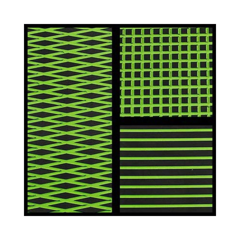 Feuille de tapis Hydro-Turf 2 Tons Noir sur Vert clair