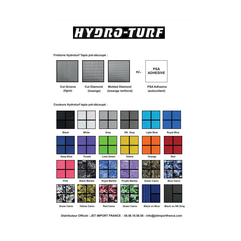 Tapis Hydro-Turf pré-découpé Yamaha GP1200R / GP1300R / GP800R (01-05)