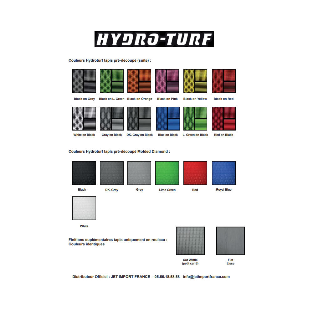 Tapis Hydro-Turf pré-découpé Yamaha GP1200R / GP1300R / GP800R (01-05)