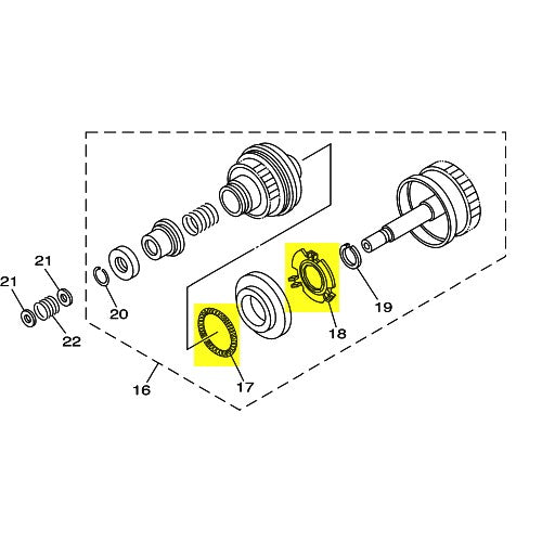 Kit refection lanceur YAMAHA OEM