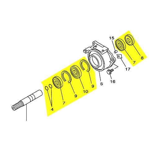 Kit réfection passe coque OEM YAMAHA OEM