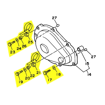 Kit visserie carter allumage OEM YAMAHA OEM