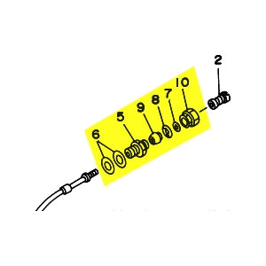 Presse étoupe cable direction complet YAMAHA OEM