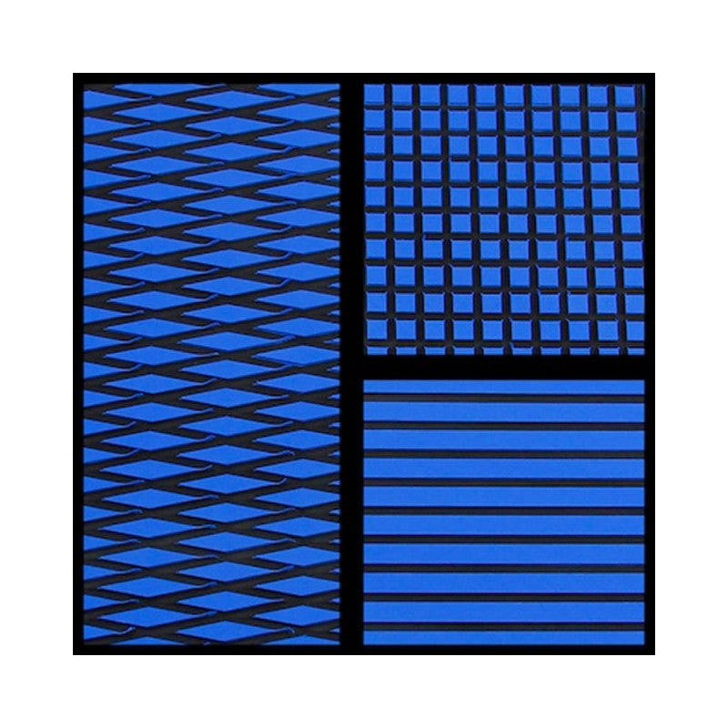 Feuille de tapis Hydro-Turf 2 Tons Bleu sur Noir