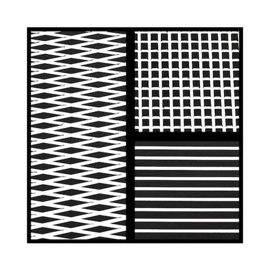 Feuille de tapis Hydro-Turf 2 Tons Noir sur Blanc