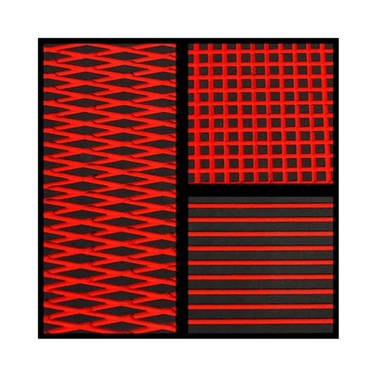 Feuille de tapis Hydro-Turf 2 Tons Noir sur Rouge