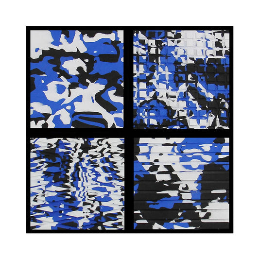 Feuille de tapis Hydro-Turf camouflage bleu