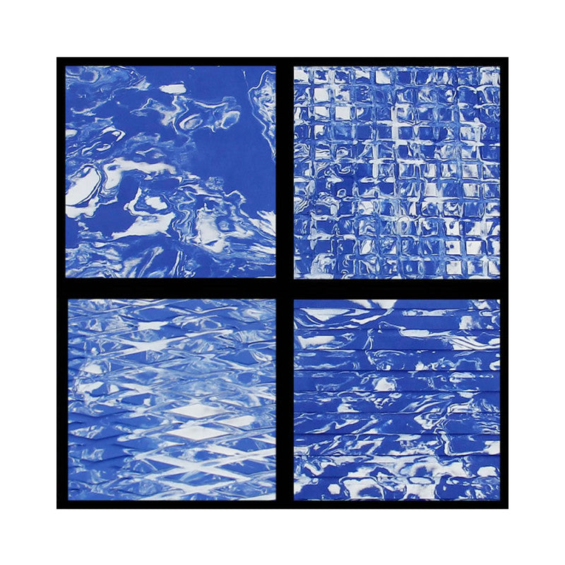 Feuille de tapis Hydro-Turf marbre bleu roi