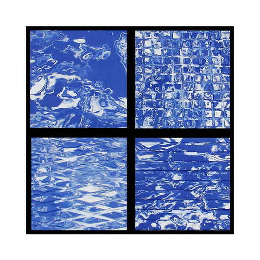 Feuille de tapis Hydro-Turf marbre bleu roi